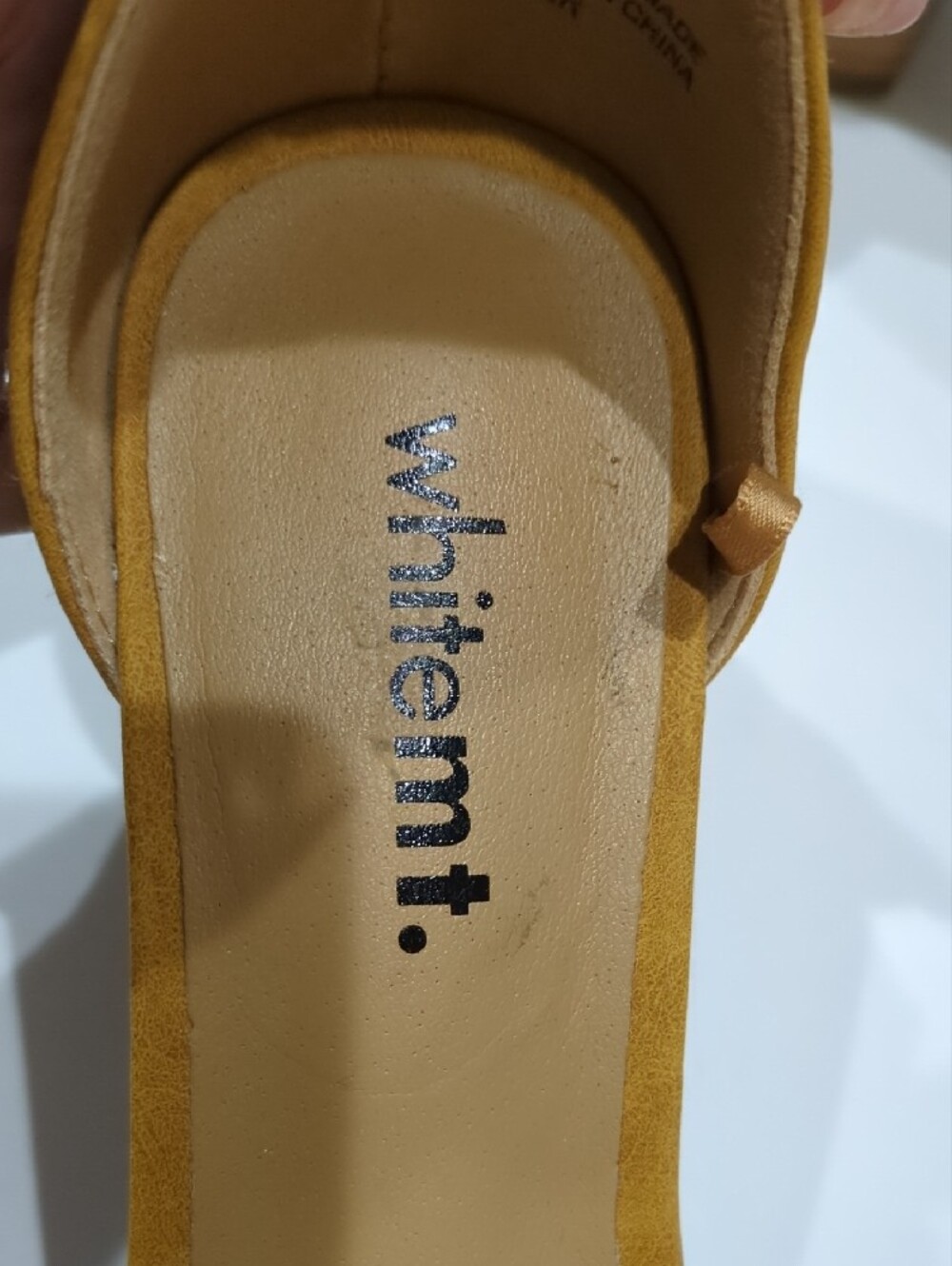 White Mountain Mustard Braided Ankle-Strap Sandals - Picture 2 of 5